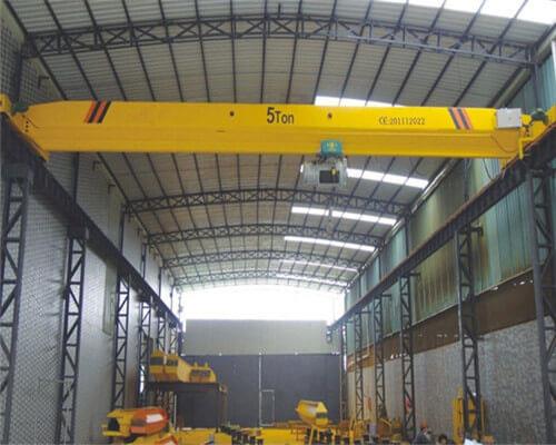5 Tòn Single Girder anlè teknik ak elektrik Hoist.jpg 5 Ton Single Girder Overhead Crane with Electric Hoist.jpg