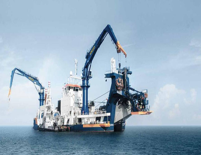 2.5t 22m Idwolik artikulé Boom teknik Boom marin bato Crane.jpg 2.5t 22m Hydraulic Knuckle Telescopic Boom Crane Marine Ship Deck Crane.jpg