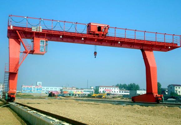 L-fòme Janm Single Girder Gantry Teknik ak Wintch