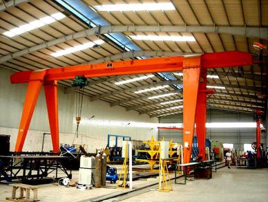 Single Crane Gantry Crane Avèk 2-20T Kapasite